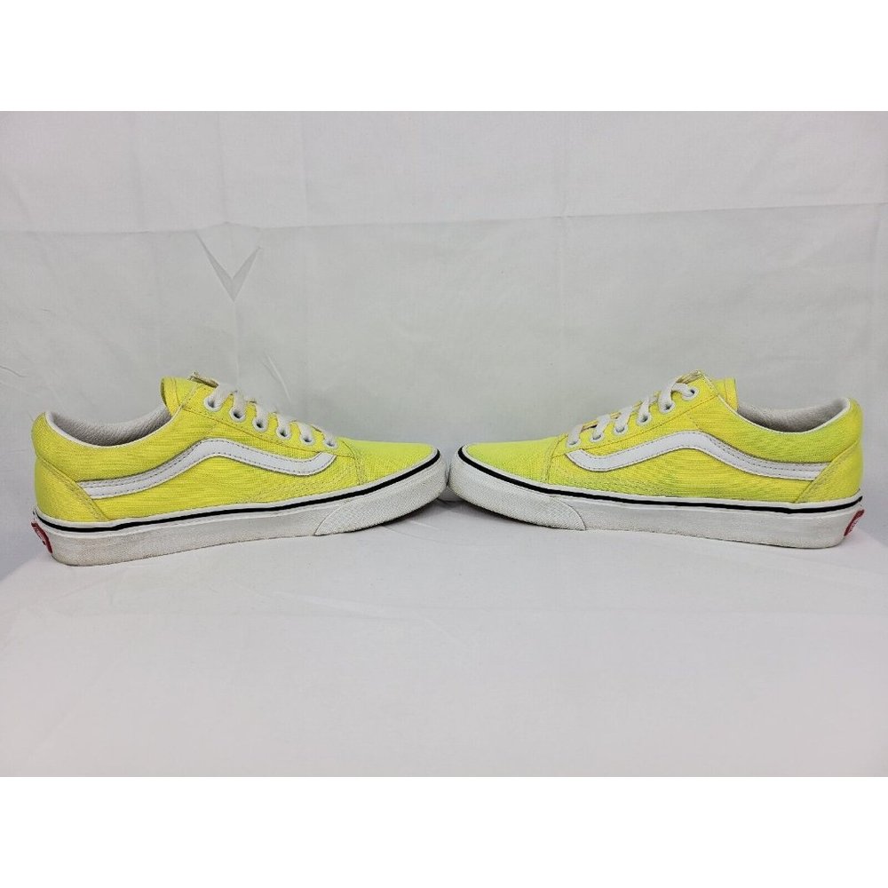 Vans Old Skool Shoes Sneakers Womens Size 6 Neon Highlighter Yellow White 508731 - Picture 8 of 12